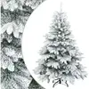 vidaXL vidaXL Arbre de Noël Artificiel Moderne à Charnières Flocké ave...