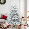 vidaXL vidaXL Arbre de Noël Artificiel Moderne à Charnières Flocké ave...