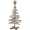 vidaXL Vidaxl Sapin De Noël Avec Support Marron 90 Cm Bois De Teck Sol...