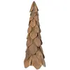 vidaXL Vidaxl Sapin De Noël Avec Support Marron 80 Cm Bois De Teck Sol...