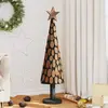 Sapin De Noël Marron 120 Cm Bois De Teck Massif Vidaxl