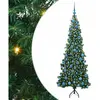Arbre De Noël Artificiel D'Angle Vert 180 Cm Pvc Et Métal Vidaxl