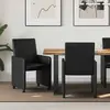 vidaXL Chaise de salle à manger 2 pcs Noir 57 x 66 x 94 cm Similicuir