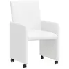 vidaXL Chaise de salle à manger 2 pcs Blanc 57 x 66 x 94 cm Similicuir