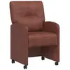 vidaXL Chaise de salle à manger 2 pcs Marron brillant 57 x 67 x 95 cm