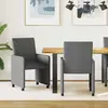 vidaXL Chaise de salle à manger 2 pcs gris foncé 57 x 66 x 94 cm Tissu