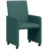 vidaXL Chaise de salle à manger 2 pcs vert foncé 57 x 66 x 94 cm Tissu