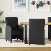 vidaXL Chaises de Salle à Manger avec Roues 2 pcs Noir 57 x 67 x 95 cm