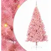 vidaXL Vidaxl Sapin De Noël Artificiel Pré-Éclairé Rose 240 Cm Pvc