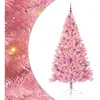 vidaXL Vidaxl Sapin De Noël Artificiel Pré-Éclairé Rose 210 Cm Pvc