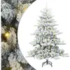 Sapin De Noël Artificiel À Branches Articulées Blanc 150 Cm Vidaxl