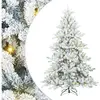 Sapin De Noël Artificiel À Branches Articulées Blanc 180 Cm Vidaxl