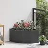 vidaXL Jardinière d'Angle Noir 60 x 60 x 35 cm Acier