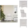 Vidaxl - Boîte de rangement de jardin blanc bois massif de sapin - Boî...