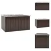 Vidaxl - Boîte de rangement de jardin Marron 171x99x93 cm - Boîte De Rangement Jardin - Coffre De Jardin - Rangement Exterieur - Meuble De Jardin