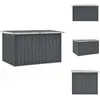 vidaXL Coffre de jardin Gris 149 x 99 x 93 cm - Coffres de jardin