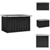 Vidaxl - Boîte de rangement de jardin Anthracite 109x67x65 cm - Coffre De Jardin - Rangement Extérieur - Boîte De Rangement - Meuble De Jardin
