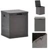 vidaXL Boîte de rangement de jardin 90 L Marron - Boîtes de jardin