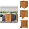 Vidaxl - Boîte de rangement de jardin avec roues 60x50x58 cm Bois acacia - Coffre De Jardin - Rangement Extérieur - Meuble De Jardin - Coffre De