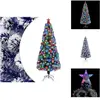 vidaXL Sapin de Noël artificiel avec éclairage 180 cm fibre de verre -...