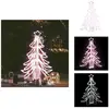 vidaXL Sapin de Noël LED Pliable Blanc Chaud 87x87x93 cm - Eclairage d...
