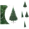 vidaXL Semi-sapin de Noël artificiel avec support Vert 240 cm PVC - Sa...