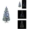 vidaXL Sapin de Noël avec éclairage et support 180 cm fibre de verre -...
