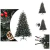 vidaXL Arbre de Noël artificiel avec support Vert 120 cm PVC - Sapins ...