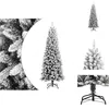 vidaXL Sapin de Noël artificiel enneigé 240 cm PVC&PE - Sapins de Noël