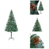 vidaXL Sapin de Noël artificiel avec pommes de pin 180 cm - Sapins de ...