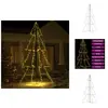 vidaXL Sapin de Noël en forme de cône 360 LEDs Intérieur Extérieur 143...