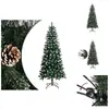 vidaXL Sapin de Noël artificiel avec support Vert 150 cm PVC - Sapins ...