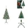 vidaXL Sapin de Noël artificiel avec éclairage boules cônes 180 cm - S...