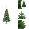 vidaXL Sapin de Noël artificiel avec éclairage & boules 180 cm Vert - ...