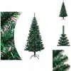 vidaXL Arbre de Noël artificiel pointes irisées vert 240 cm PVC - Sapi...