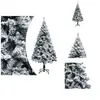 vidaXL Arbre de Noël artificiel avec neige Vert 120 cm PVC - Sapins de...