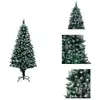 vidaXL Sapin de Noël artificiel avec cônes et neige 180 cm - Sapins de...
