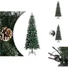 vidaXL Arbre de Noël artificiel avec support Vert 240 cm PVC - Sapins ...