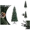 vidaXL Arbre de Noël artificiel avec support Vert 180 cm PVC - Sapins ...