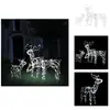 vidaXL Cordon lumineux de Noël 3 pcs Rennes 229 led - Guirlande Lumine...