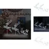 vidaXL Décoration de Noël LED Rennes & traîneau Acrylique 260x21x87 cm...