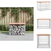 vidaXL Banc de jardin design gabion 63x44x42 cm bois massif de douglas...