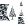 vidaXL Arbre de Noël artificiel avec neige Vert 240 cm PVC - Sapins de...