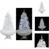 vidaXL Sapin de Noël à neige avec pied parapluie blanc 170 cm - Sapins...