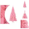 vidaXL Arbre de Noël artificiel avec support Rose 180 cm PVC - Sapins ...