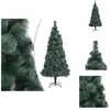 vidaXL Sapin de Noël artificiel avec support Vert 180 cm PET - Sapins ...