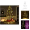 vidaXL Sapin de Noël en forme de cône 240 LEDs Intérieur Extérieur 118...