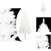 vidaXL Sapin de Noël artificiel Aiguilles naturelles Blanc 210 cm - Sa...