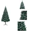 vidaXL Sapin de Noël artificiel avec cônes et neige 240 cm - Sapins de...