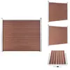 vidaXL Panneau de clôture WPC 180x146 cm Brun - Panneaux de clôture